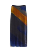 Yipinpay Printed Tulle Long Skirt Women High Waist Mesh Skirt Woman Vintage Midi Y2k Skirts Womens 2023 Streetwear Holiday Outfits