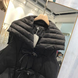 Yipinpay Coats Outwear Overcoat Large Lapel Buckle Waistcoat Warm Vest Black White Chaleco Mujer 2023 Vest for Women Jacket Tops