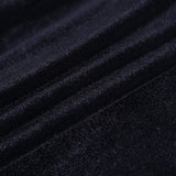 Yipinpay Vintage Elegant Black Velvet Dress Women Harajuku Lace Up Hollow Out Long Sleeve Dress Slim High Waist Mini Dress