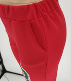 Yipinpay Letter Printing Joggers Leisure Two-Piece Set Women's Sports Training Jogging Uniform Baseball Uniform Suit