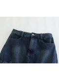 Yipinpay Denim Mini Skirt Women Blue Jean Skirts For Women High Waist Short Skirts Woman Fahsion 2023 Y2k Streetwear Sexy Skirt