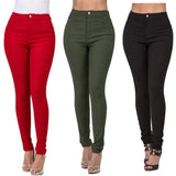 Yipinpay New 7 Colors High Waist Slim Fit Jeans For Women Fashion Stretch Skinny Denim Pencil Pants Casual Female Trousers S-2XL