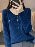 Yipinpay Women Sweater and Pullovers Fall Winter New Skinny Jumpers V-neck Basic Warm Sweater Pullovers Warm Winter Sweater