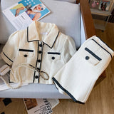 Yipinpay Waist Wide Leg Shorts Summer Two Piece Sets Lapel Puff Sleeve Women's Shirts Elegant Short Sleeve Crop Tops Retro Blouse