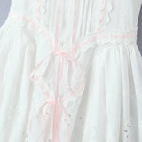 Yipinpay 3 Ways Wear White Embroidery Dress Short Puff Sleeve Mini Birthday Party Dresses Women Lacing Up Holiday Vacation Dress