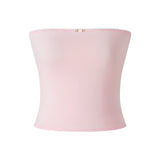 Yipinpay Women's Y2K Fairy Bandeau Summer Casual Strapless Backless Flower Patchwork Hotsweet Ladies Vest for Club Party
