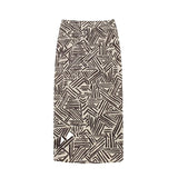Yipinpay Print Pareo Wrap Skirt Woman High Waist Long Skirts For Women Fashion 2023 Beach Midi Skirt With Slit Women's Summer Skirts