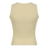 Yipinpay Butterfly Tank Tops Rhinestone Vintage Skin Knitted Mini Vest Women O Neck Sleeveless Cute Harajuku Sweats Chic