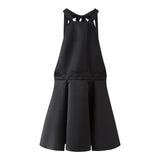 Yipinpay Backless Halter Mini Dress Women Tight Off Shoulder Hollow Out A-line 2024 Spring Summer New Sleeveless Club Party Vestido
