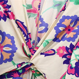 Yipinpay Printed Long Dress Women Cut Out Midi Dresses Woman Ruffle Beach Summer Dress Women 2023 Vintage Elegant Women's Dresses