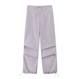 Yipinpay 2023 Parachute Pants For Women Multicolour Women's Cargo Trousers High Waist Baggy Pants Woman Streetwear Summer Pants