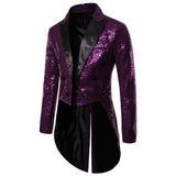 Yipinpay Men Shiny Sequin Glitter Embellished Blazer Jacket Men Nightclub Prom Suit Blazer Costume Homme Singers Stage Clothes Tuxedo new