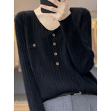 Yipinpay Women Sweater and Pullovers Fall Winter New Skinny Jumpers V-neck Basic Warm Sweater Pullovers Warm Winter Sweater