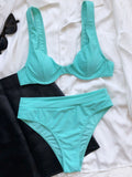 Yipinpay Women's Swimsuit Female 2023 Bikini Set Push Up Bikini  High Waisted Swimwear Women Bathing Suit Swimming Suits Beachwear