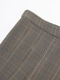 Yipinpay Plaid Skirt Shorts Woman Check Pleated Mini Skirt Shorts Women High Waist Short Pants Harajuku Fashion Women's Skort