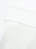 Yipinpay Off Shoulder Corset Top Women Zipper White Tube Top Female Backless Sexy Tops Woman Bustier Sleeveless Streetwear Y2k Tops