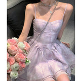 yipinpay Women's Dress Sexy Fashion Short Skirt Puffy Party Dress Off The Shoulder Backless Prom Dresses for Women Princess Dress