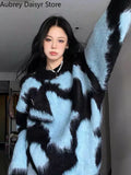 Yipinpay Fashion Streetwear Sweater Women Winter High Street Vintage Long Sleeve Pullover Casual Y2k Knit Loose Sweater 2023 Trend