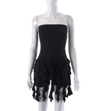 yipinpay Rompers Women Jumpsuit Sexy One Piece Bodysuit Strapless Fashion Clothes Ropa De Mujer Streetwear Black Bodycon Playsuit