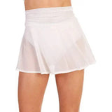 Yipinpay Womens Sheer Mesh Mini Skirts High Waist Solid Color See Through Skater Skirt Beach Cover-Ups Club Street Style Fashion S-XL