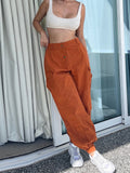 Yipinpay Autumn Button Pocket Green Overalls Women Y2k Pant 2023 Casual Loose Elastic Cuffs Street Party Hot Girl Fashion Workwear