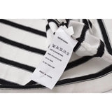 Yipinpay New Women Long Sleeve O Neck Striped Casual Knit Sweater