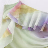 Yipinpay Print Tulle Slip Dress Woman Ruffle Mesh Long Dress Women Backless Midi Sexy Party Dresses Sleeveless Beach Summer Dresses