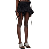 Yipinpay Sexy Women Gothic Punk Irregular Skirts Solid Color Drawstring Tie-Up Ruched Ruffles Mini Skirt Summer Fashion Short Skirts 911