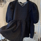 Yipinpay Casual Ruffled Hem Puff Sleeve Pleated Chiffon Top Women Summer Short Sleeve Doll Shirt 2023 White Blusas Mujer elegantes