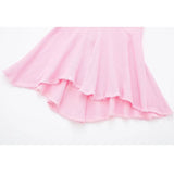 Yipinpay Pink Corset Dress Woman Ruffle Summer Long Dress Women Textured Backless Sexy Dresses Elegant Party Dresses For Women