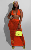 Yipinpay Women's Solid Color Summer Fashion Hand-Knitted Hollow Out Beach Smock Sexy Grid Perspective Two-Piece Set Nightclub Bar Suit