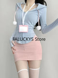 Yipinpay Autumn Sweet Skirt 2 Piece Set Office Lady Casual Mini Skirt + Women Evening Party Slim Y2k Crop Top Korean Fashion Chic