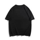 Yipinpay Flower T-shirt Women 2024 Summer Retro White Short Sleeved Cotton Tee Fashion Oversize Round Collar Loose All-Matched Top