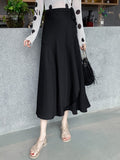 yipinpay Women Wrap Skirt Summer Beach Boho Sexy Casual One-piece Midi Skirts Korean Fashion Solid Color Chic Faldas 9 Colors