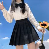 Yipinpay Preppy Black Plaid Pleated Skirt Women Japanese Fashion School Girl Uniform Kawaii Gothic High Waist Mini Skirt Cute JK
