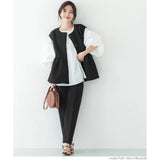 Yipinpay Coats Ruffle Cotton-padded Tops Black Waistcoat Women Crop Vest Quilted Parkas Retro Casual Autumn Jacket Chalecos Mujer