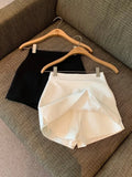 Yipinpay Faldas Mujer Moda 2023 Casual Black White Suit Mini Skirt Y2k Shorts Femme Korean Style Skirts for Women Short Lazy