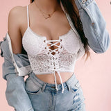 Yipinpay Crop Top Lace Sexy Club Tube Top Wrapped Vests Underwear For Women 2024 Summer Push Up Bra Tank Top Slim Bralette Tees