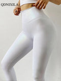 Yipinpay Women's Leggings Bright Leather Gym Sports Tights Sexy Yoga Pants High Waist Push Up Fitness Workout Female Leggings Sportswear
