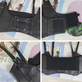 Yipinpay Punk Vest Women Gothic Fairy Grunge Black Tunics Y2k E Girl Corset Top Cosplay Summer Sleeveless Sexy Outfits for Woman