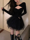 Yipinpay Slim Short Party Dress Woman Casual 2023 Summer French Vintage One Piece Dress Korean Fashion Elegant Y2k Mini Dress Chic
