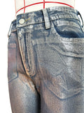 Yipinpay New Denim Pencil Pants For Women 2024 Hot Gold Tight Height Stretch Comfortable Casual Denim Pants For Ladies