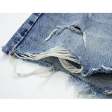 Yipinpay 2023 Summer Denim Shorts For Women Ripped Women's Jeans Shorts Faded High Waist Baggy Shorts Woman Streetwear Short Pants