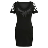 Yipinpay Club Hip Dress For Women 2024 Summer Slim Fit Short Skirt Elegant Pullover Female Y2K Crop Midi Dresses Vestido Girl Clothe