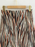 Yipinpay 2023 Animal Printed Long Skirt Women High Waist Vintage Skirt Y2k Elastic Midi Skirts For Women Elegant Women's Skirts