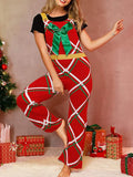 Yipinpay Christmas Casual Overalls for Women Vintage Striped/Plaid Loose Fit Classic Stretchy Cute Long Overall Jumpsuit