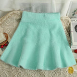 Yipinpay Fleece Pink Mermaid Skirt Women Hip Mini Ruffle Wild Jupe Faldas Mujer Moda 2023