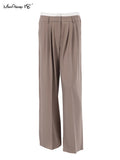 Yipinpay Fashion Brown Women Baggy Pants Patchwork Low Waist Loose Fit Trousers Streetwear Oversized Cargo Pants Female 2023