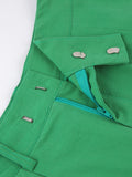 Yipinpay Summer Wide Leg Shorts Women Casual Pleated Green Shorts Female Solid High Waist Ladies Wide Shorts 2023 High Street