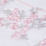 Yipinpay Womens Summer Long Sleeve Floral Transparent Mesh Sheer Embroidered Swimsuit See-through Hollow Out Crop Tops Cover Up Beachwear